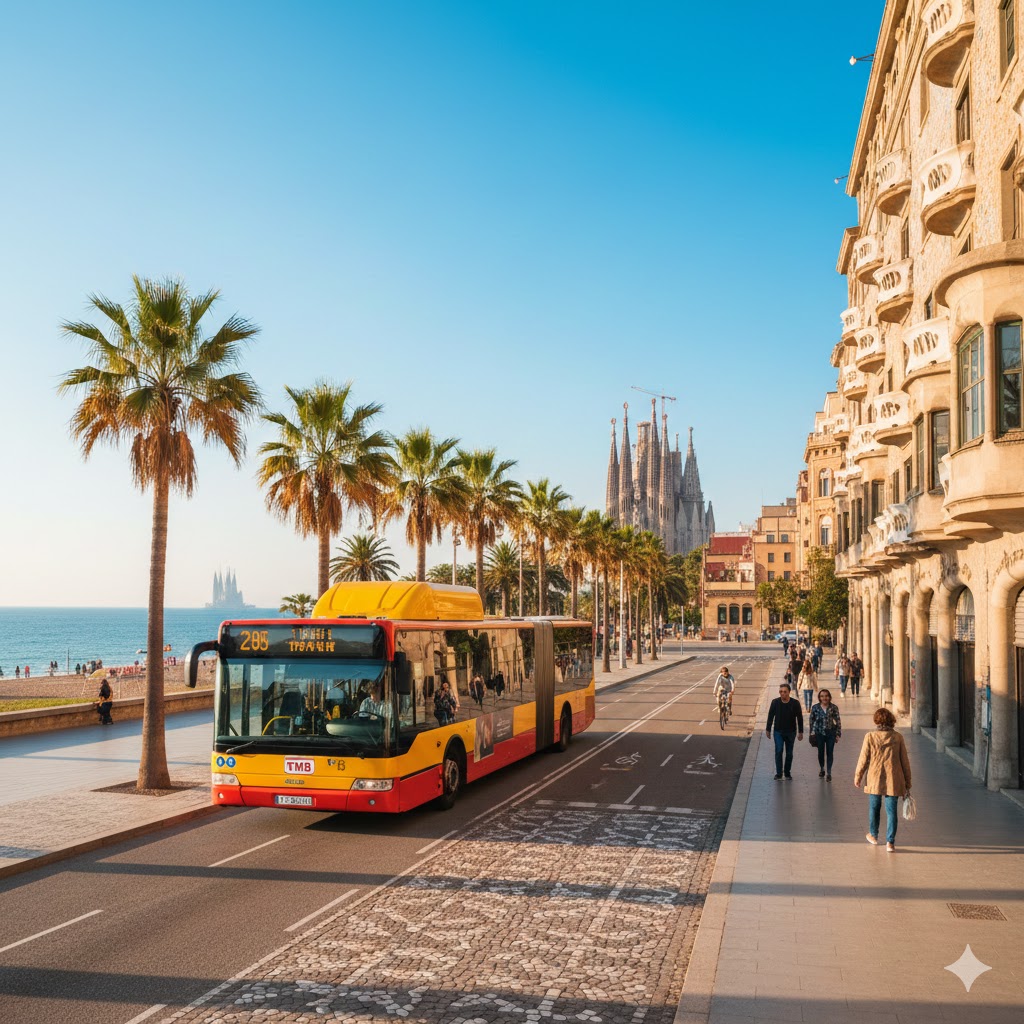 Bus de ville pour se déplacer dans Barcelone sans se ruiner