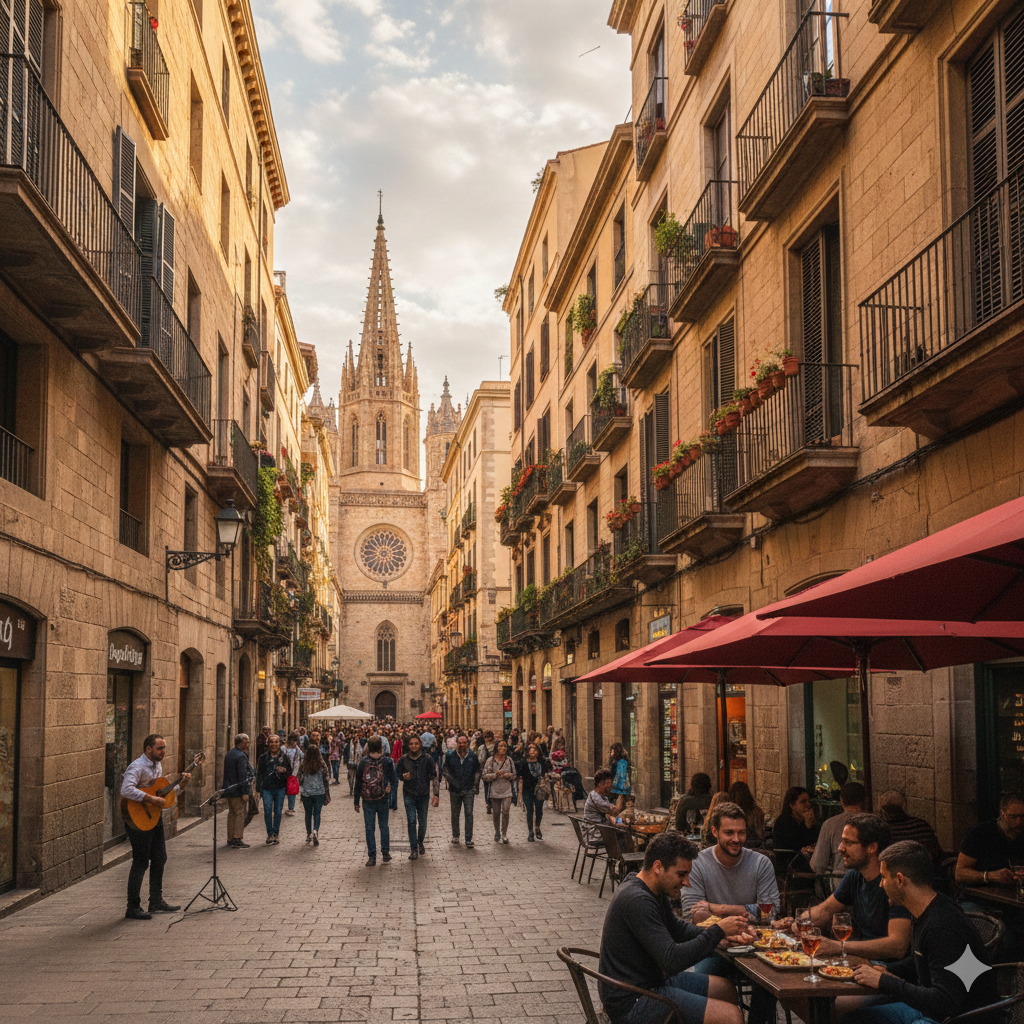 Quartier d'El Born, parfait pour se balader à pied