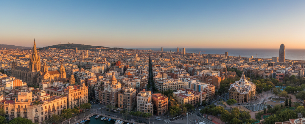 Vue sur les quartiers de Barcelone, des quartiers à découvrir sans dépenser et profiter de son séjour dans la ville 